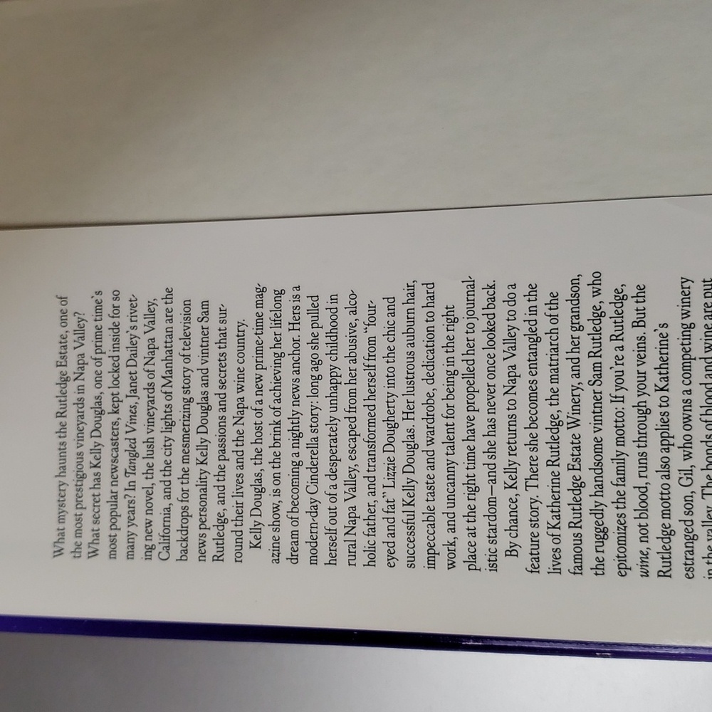 Tangled Vines by Janet Dailey, hardcover - Picture 3 of 3